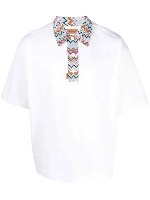 Missoni playera tipo polo manga corta 