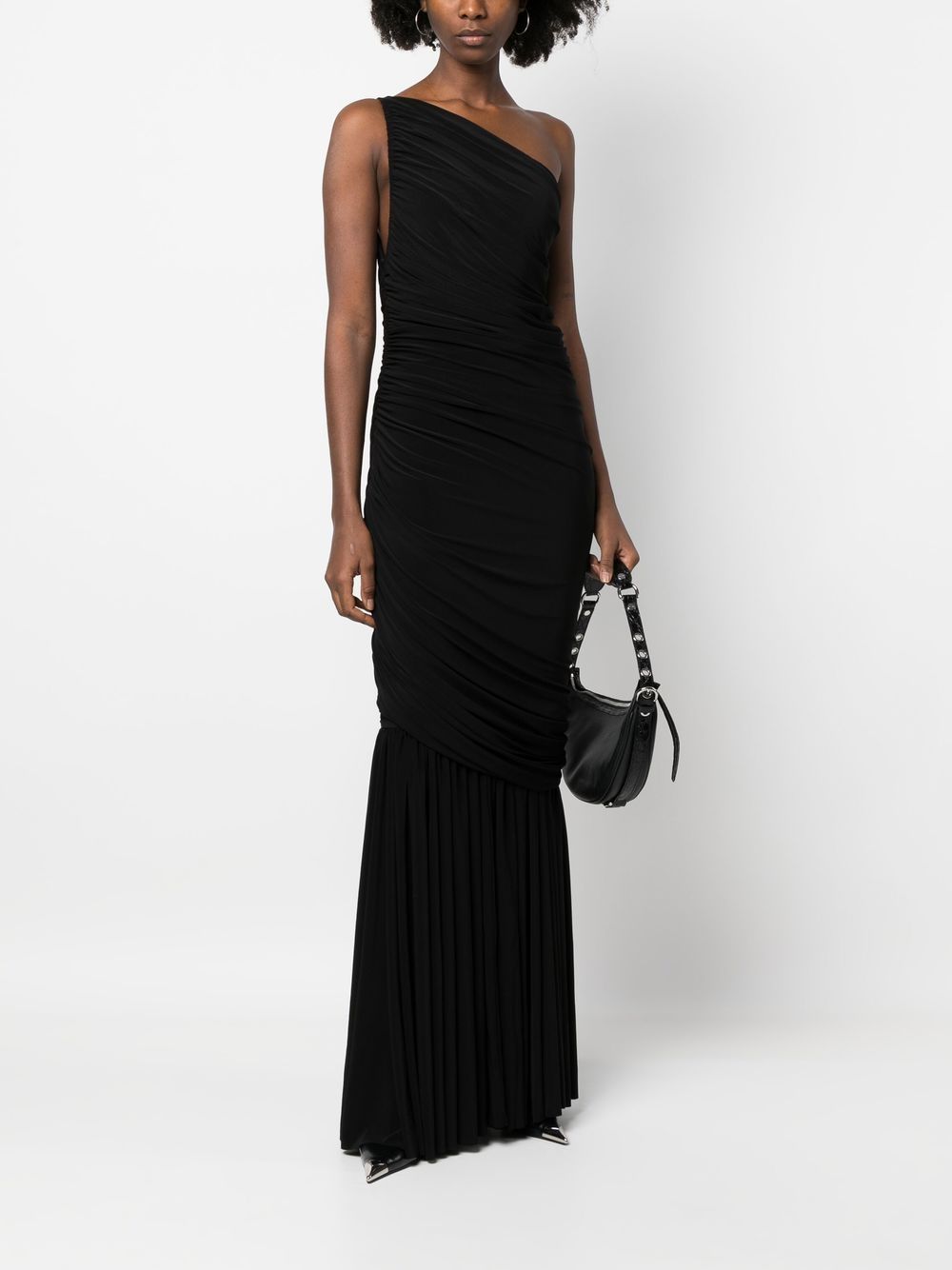 Norma Kamali Ruched one-shoulder Gown - Farfetch