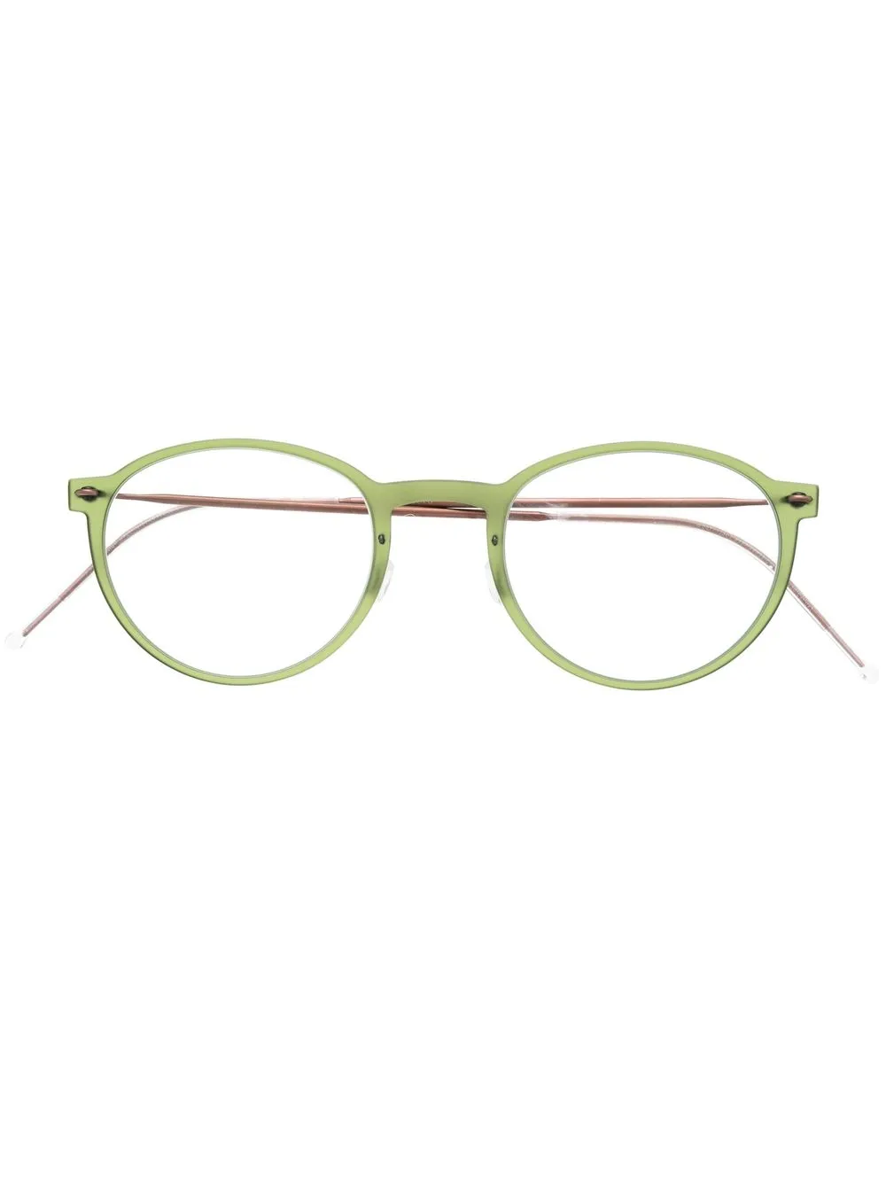 

Lindberg round-frame glasses - Green