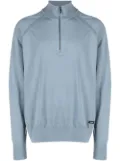Calvin Klein lyocell-blend quarter-zip jumper - Blue