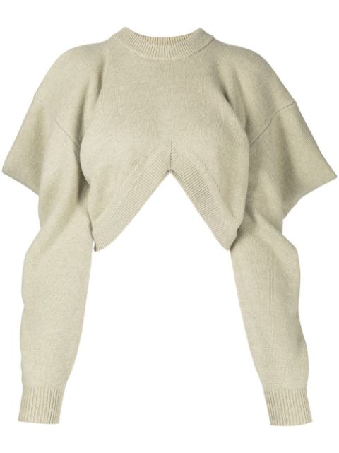 Alexander Wang draped-sleeve knit jumper Women