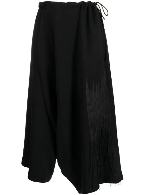 Y's asymmetric cropped trousers