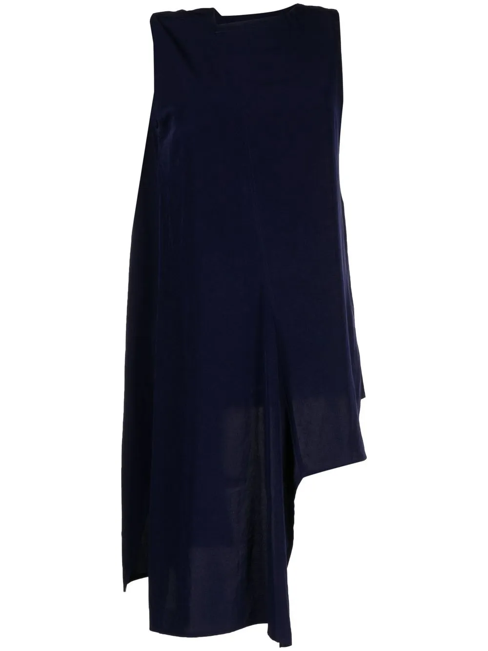 

Y's asymmetric sleeveless long top - Blue