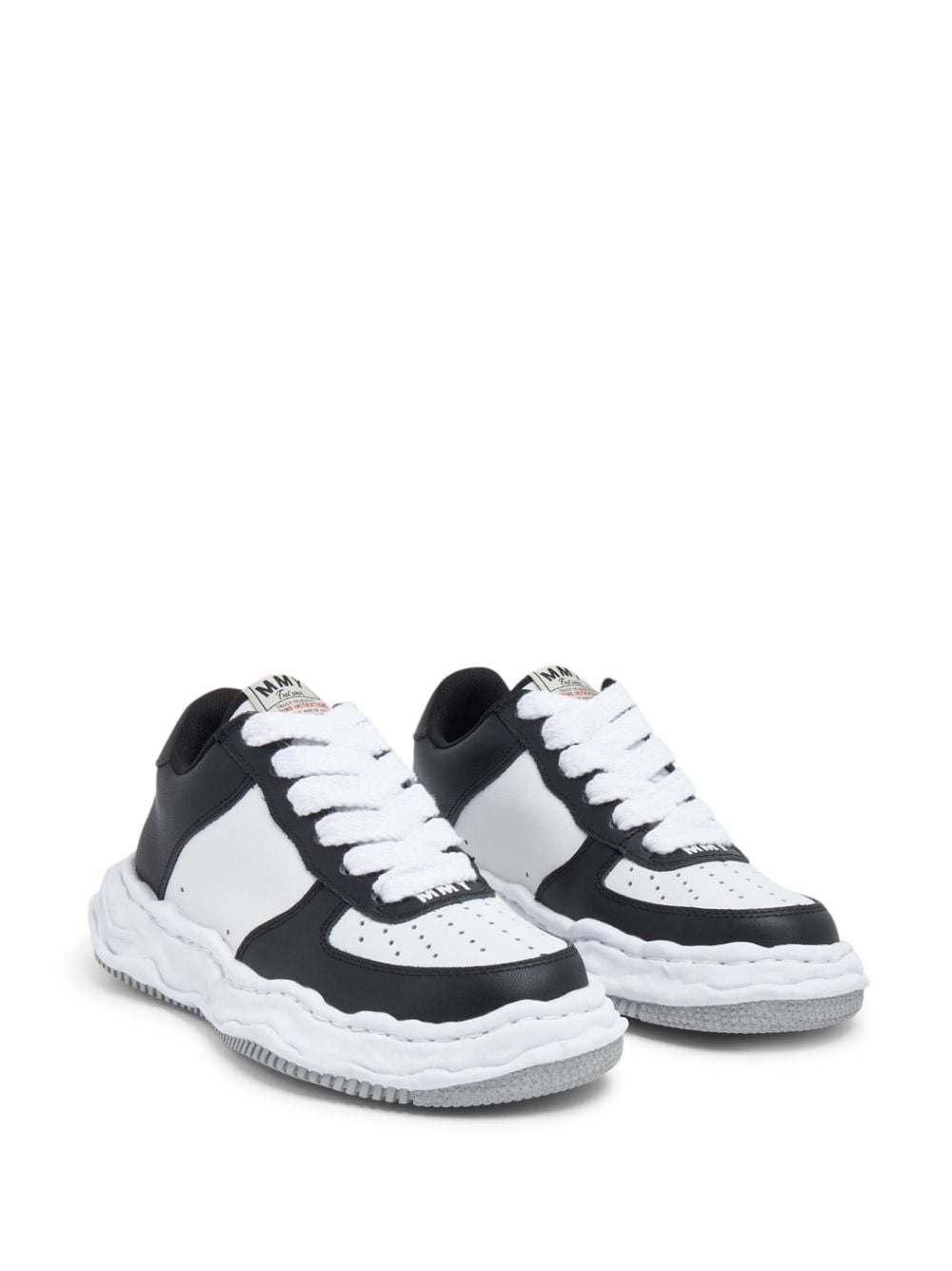 Shop Miharayasuhiro Wayne Low-top Sneakers In Black