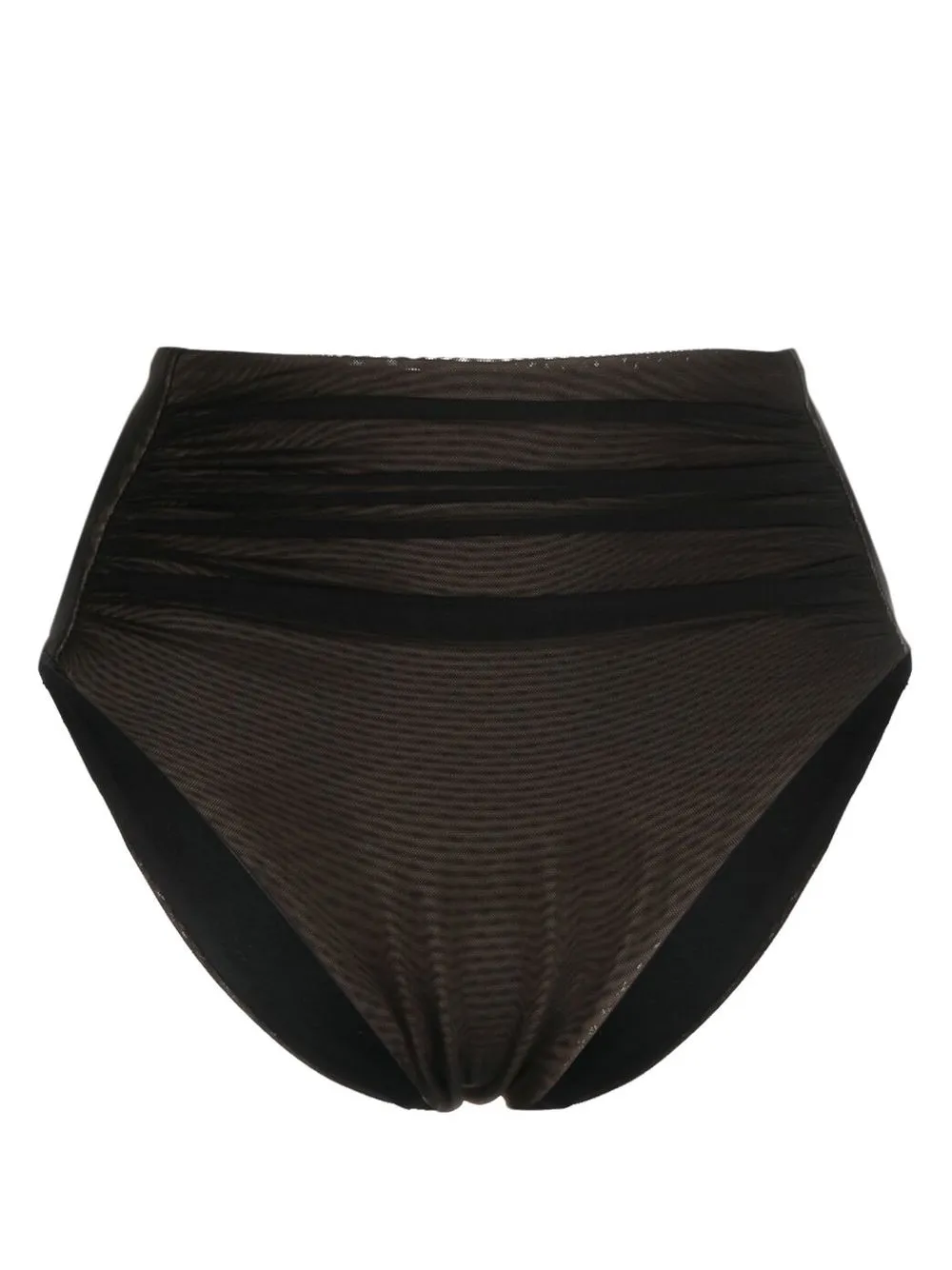 SelfPortrait highwaisted Sheer Bikini Bottoms Farfetch