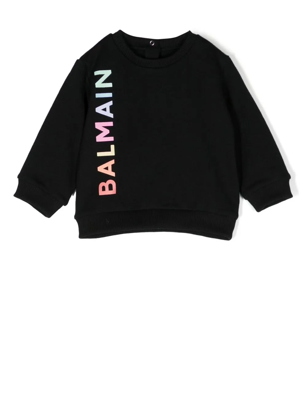 

Balmain Kids logo-print crew neck jumper - Black