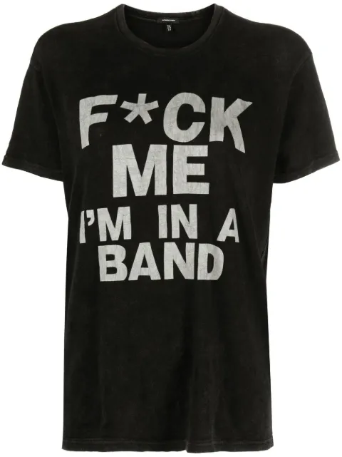 R13 slogan-print T-shirt