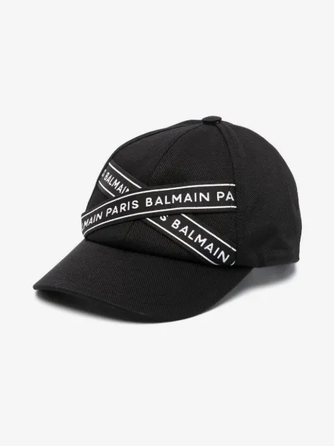 Balmain Kids casquette à bande logo