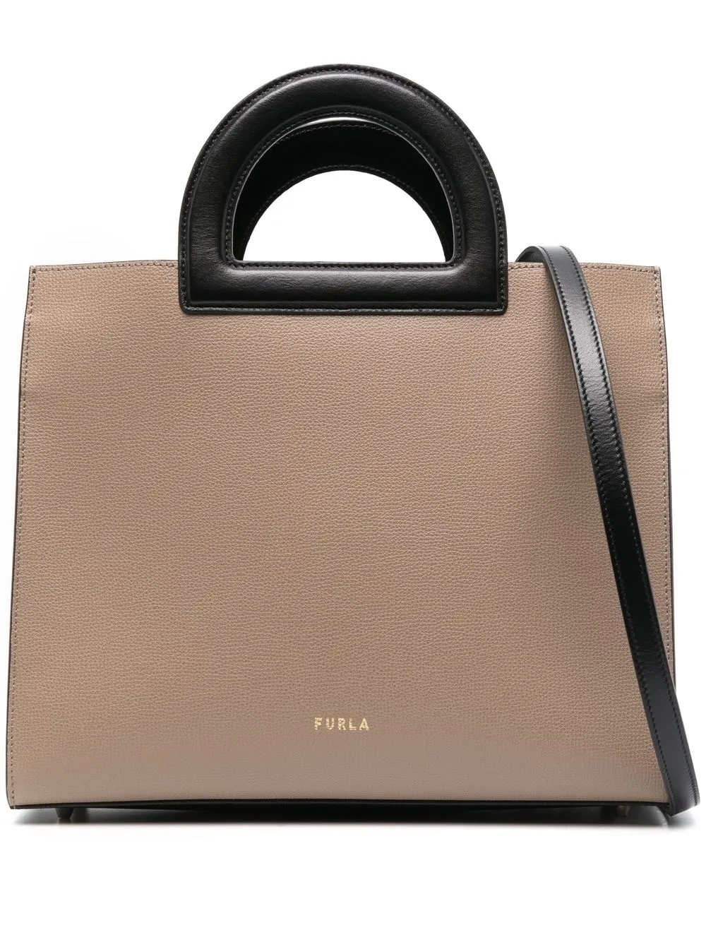 

Furla two-tone tote bag - Neutrals