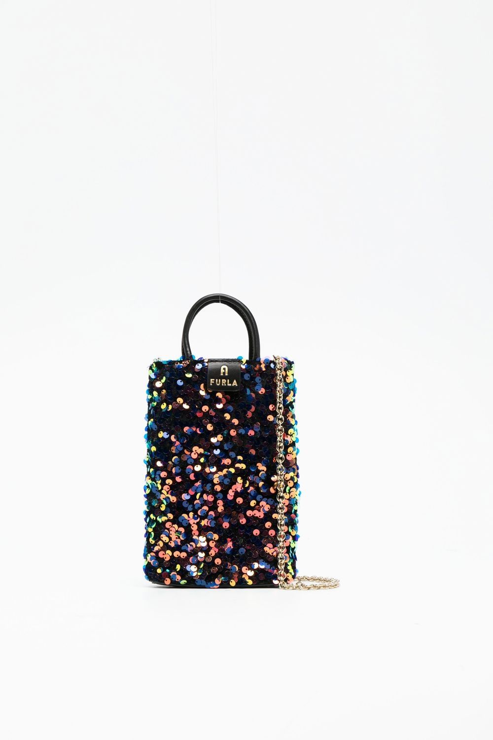 

Furla mini sequin-embellished tote bag - Black