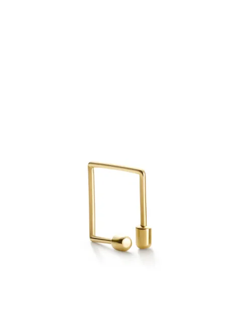 Shihara Orecchino Twist Square 01 in oro giallo 18kt