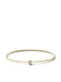 Shihara 18kt yellow gold One Stone Hoop diamond bangle