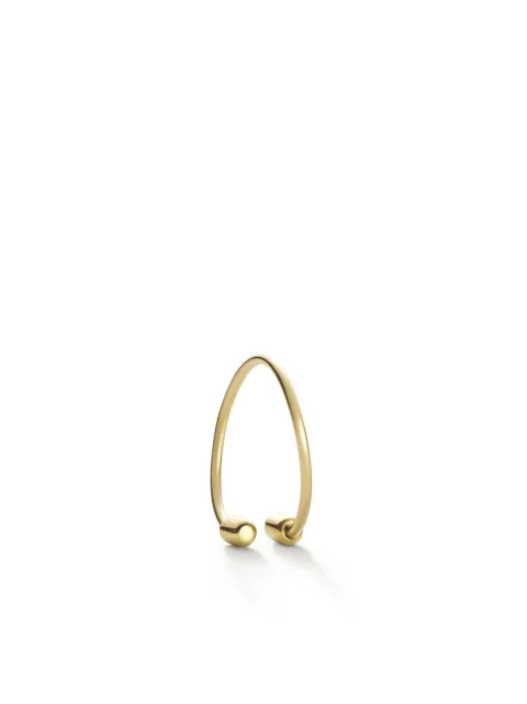 Shihara 18kt yellow gold Twist Round 01 earring