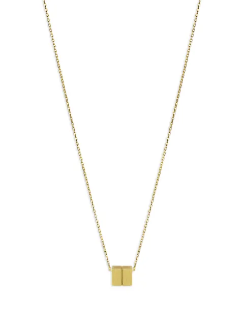 Shihara 18kt yellow gold Cube 01 necklace
