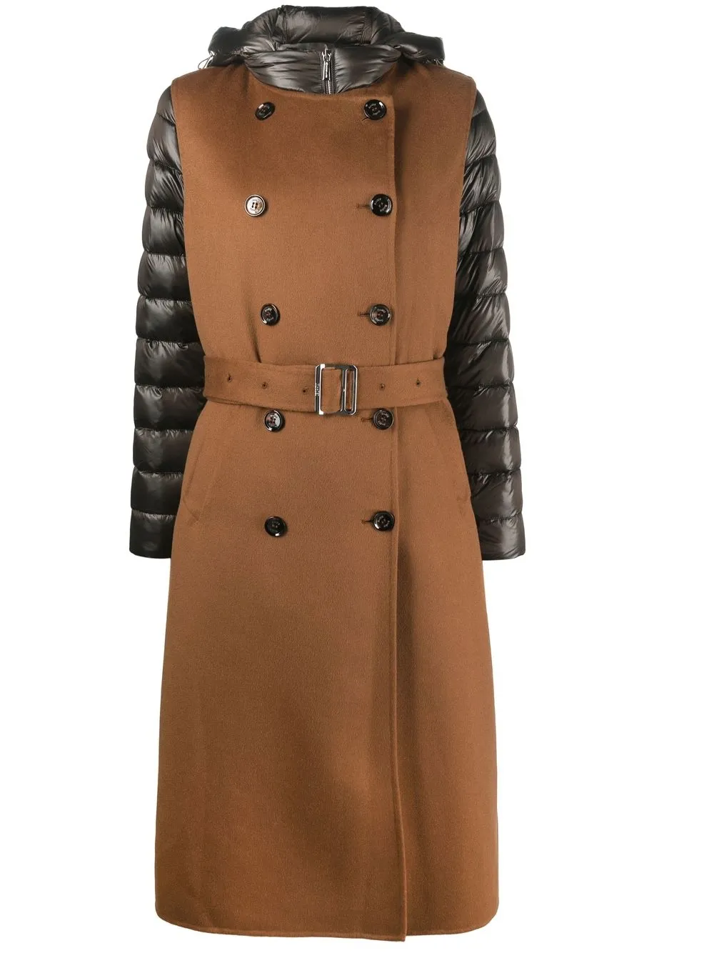 

Moorer double-breasted padded coat - Brown