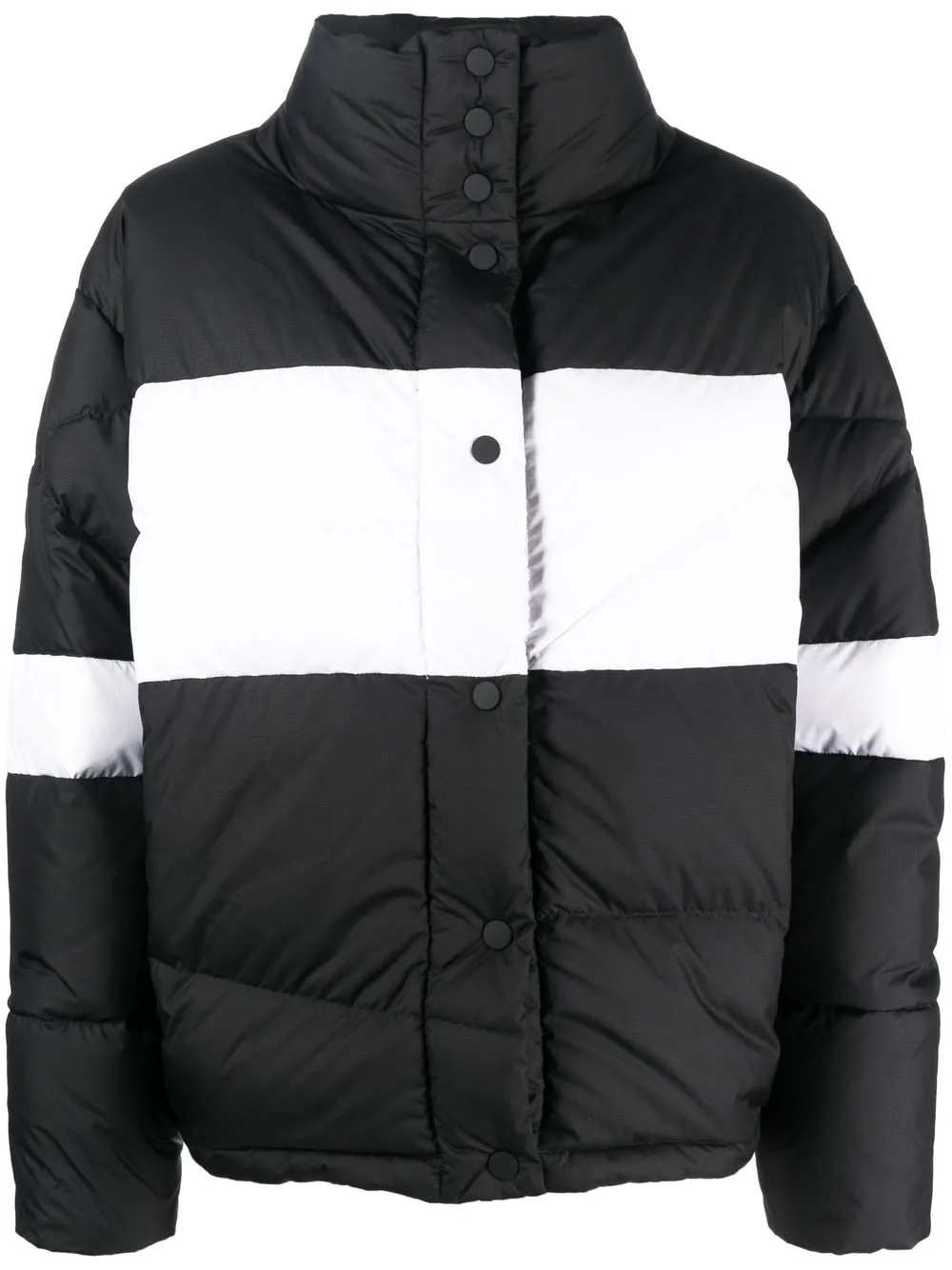 

Bacon colour-block padded jacket - Black