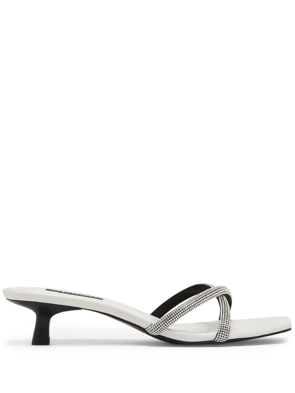 Senso Tatiana I Crystal Embellished Mules In Grey