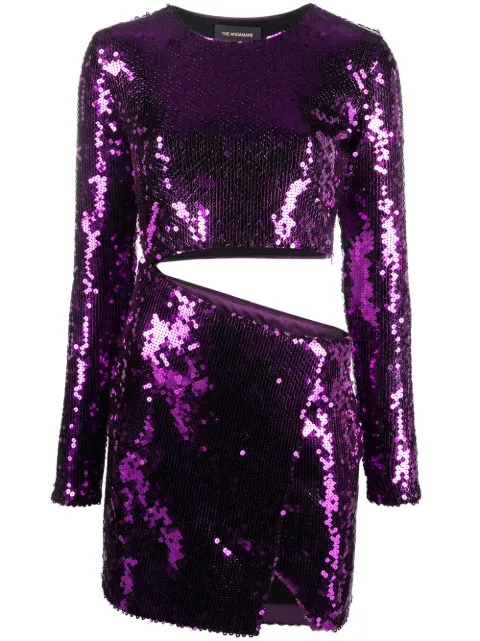THE ANDAMANE Vestido Gia com paetês