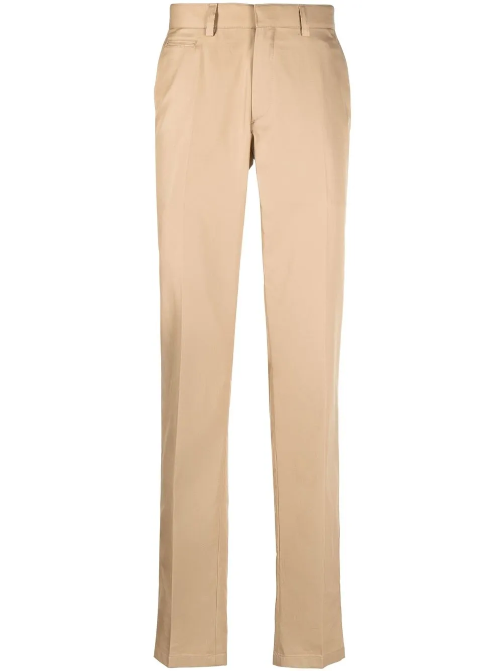 

Brioni tailored-cut cotton trousers - Neutrals