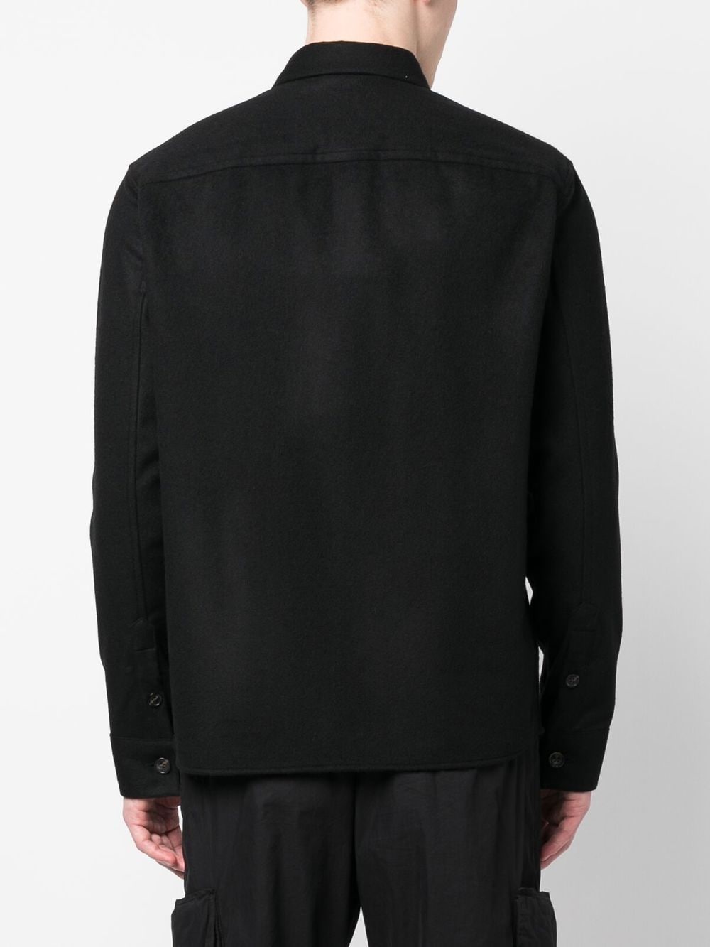 Shop J. Lindeberg Silas Button-up Overshirt In Black