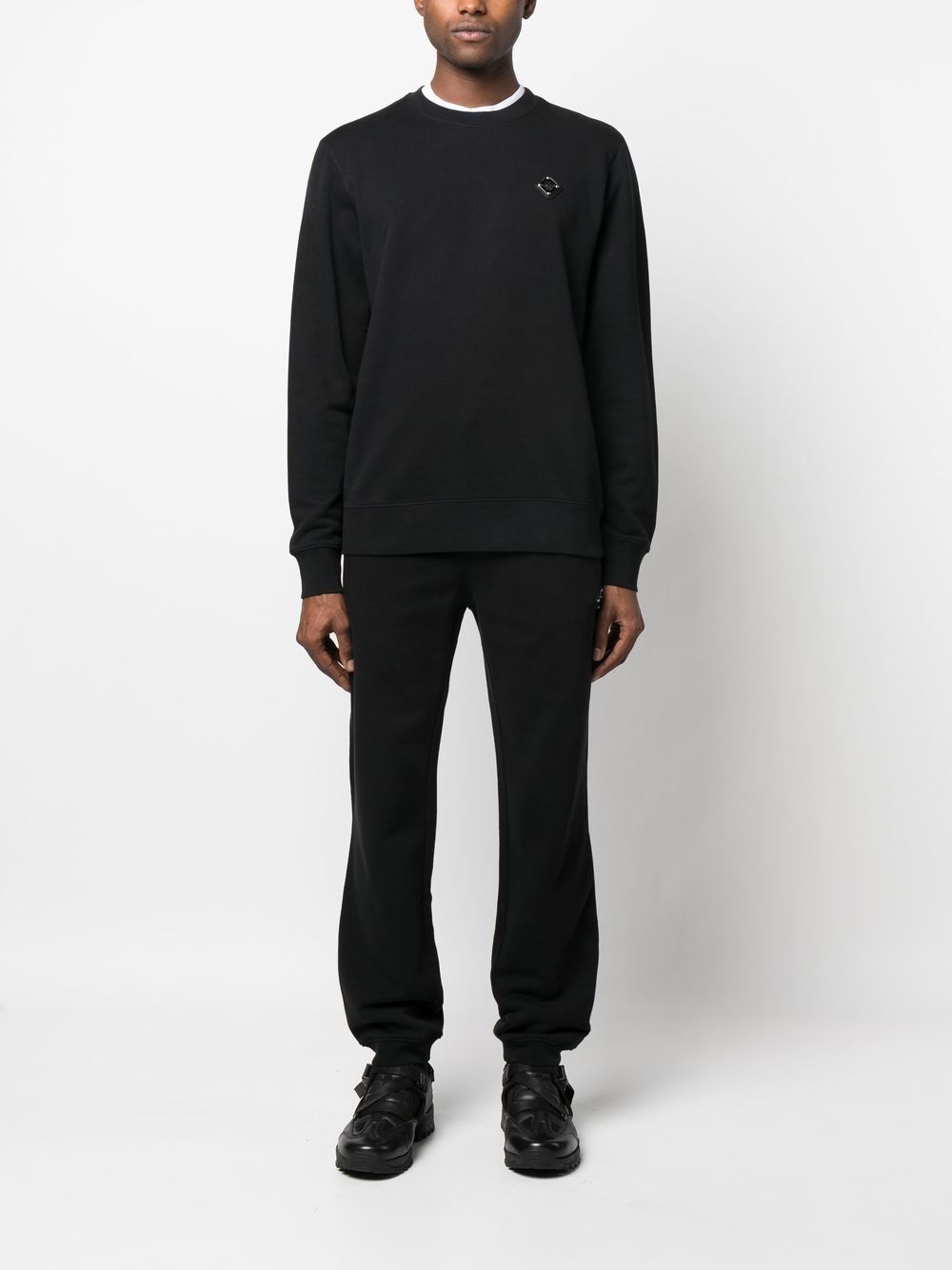 Shop J. Lindeberg Throw Logo-patch Jumper In Black