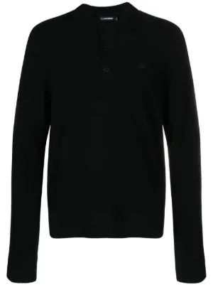MM6 Maison Margiela ロングスリーブ ポロシャツ | ブラック | FARFETCH JP