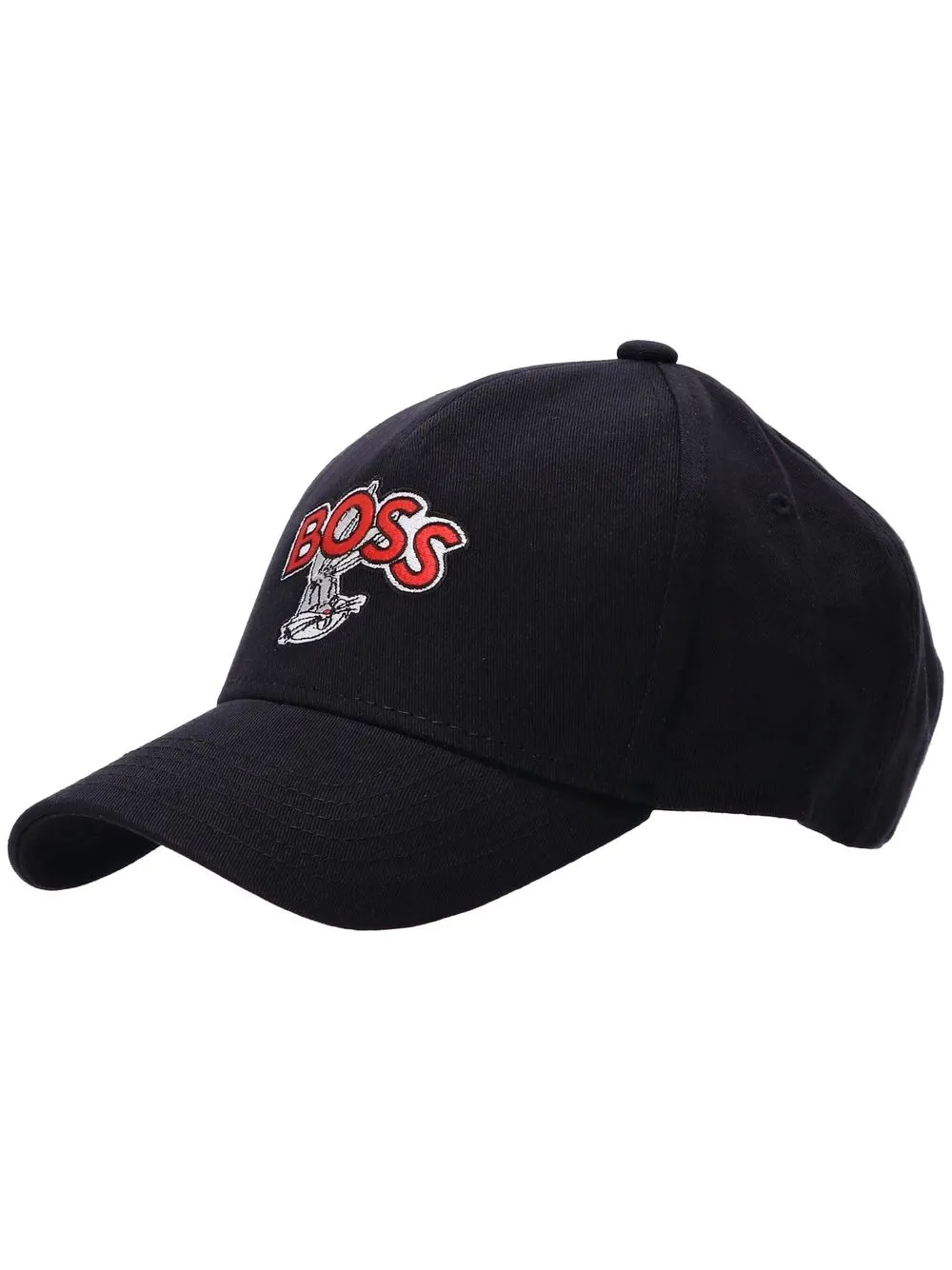 

BOSS logo-embroidery baseball cap - Black