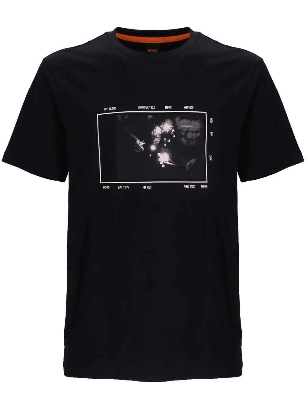 

BOSS seasonal graphic-print T-shirt - Black