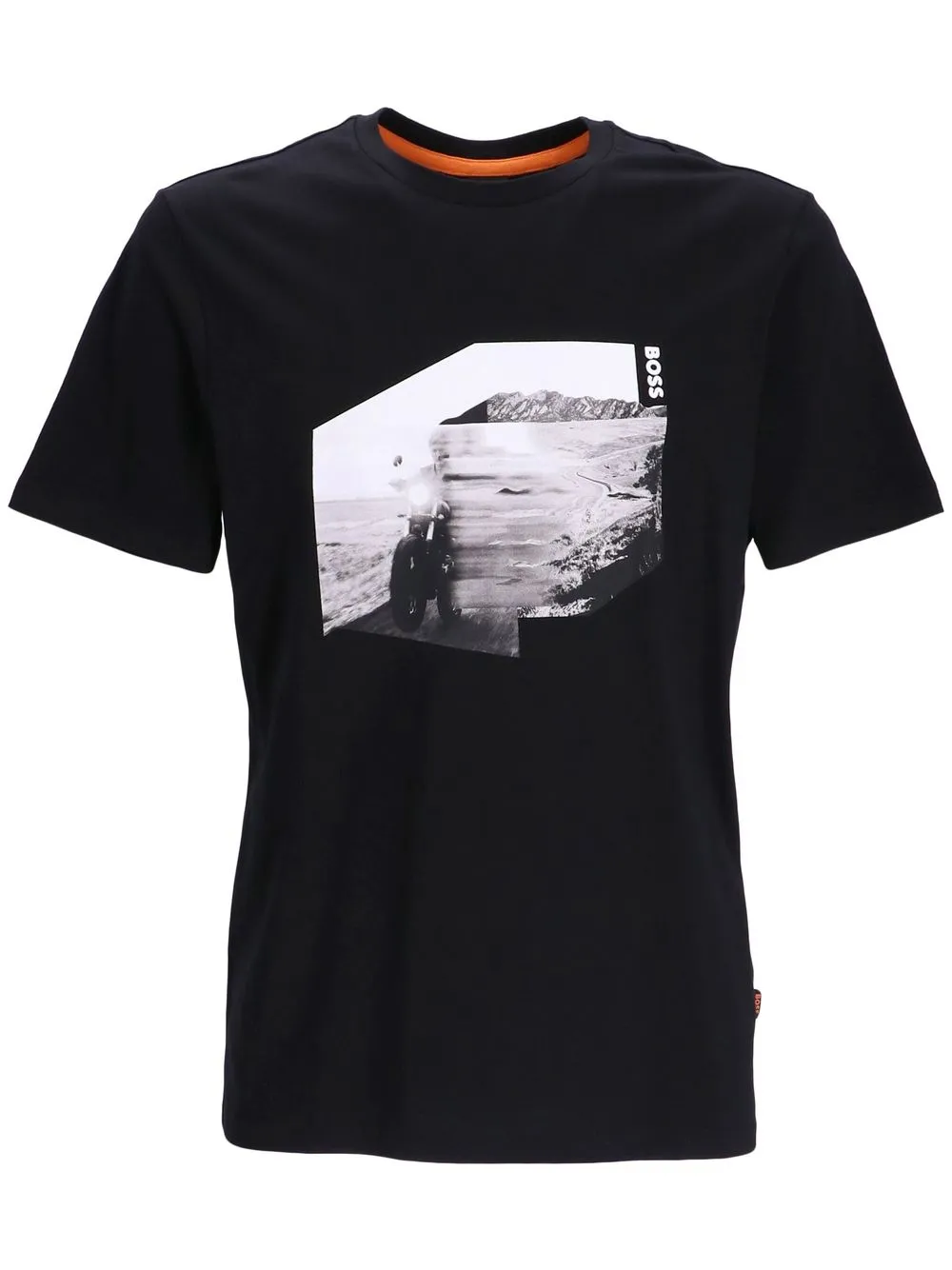 

BOSS graphic-print cotton T-shirt - Black