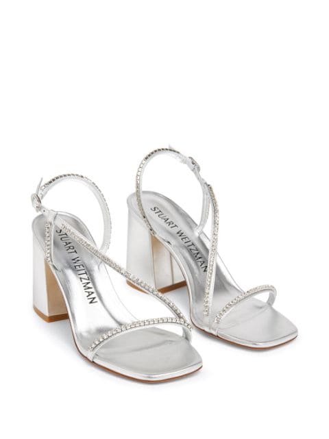 crystal-embellishment open-toe sandals