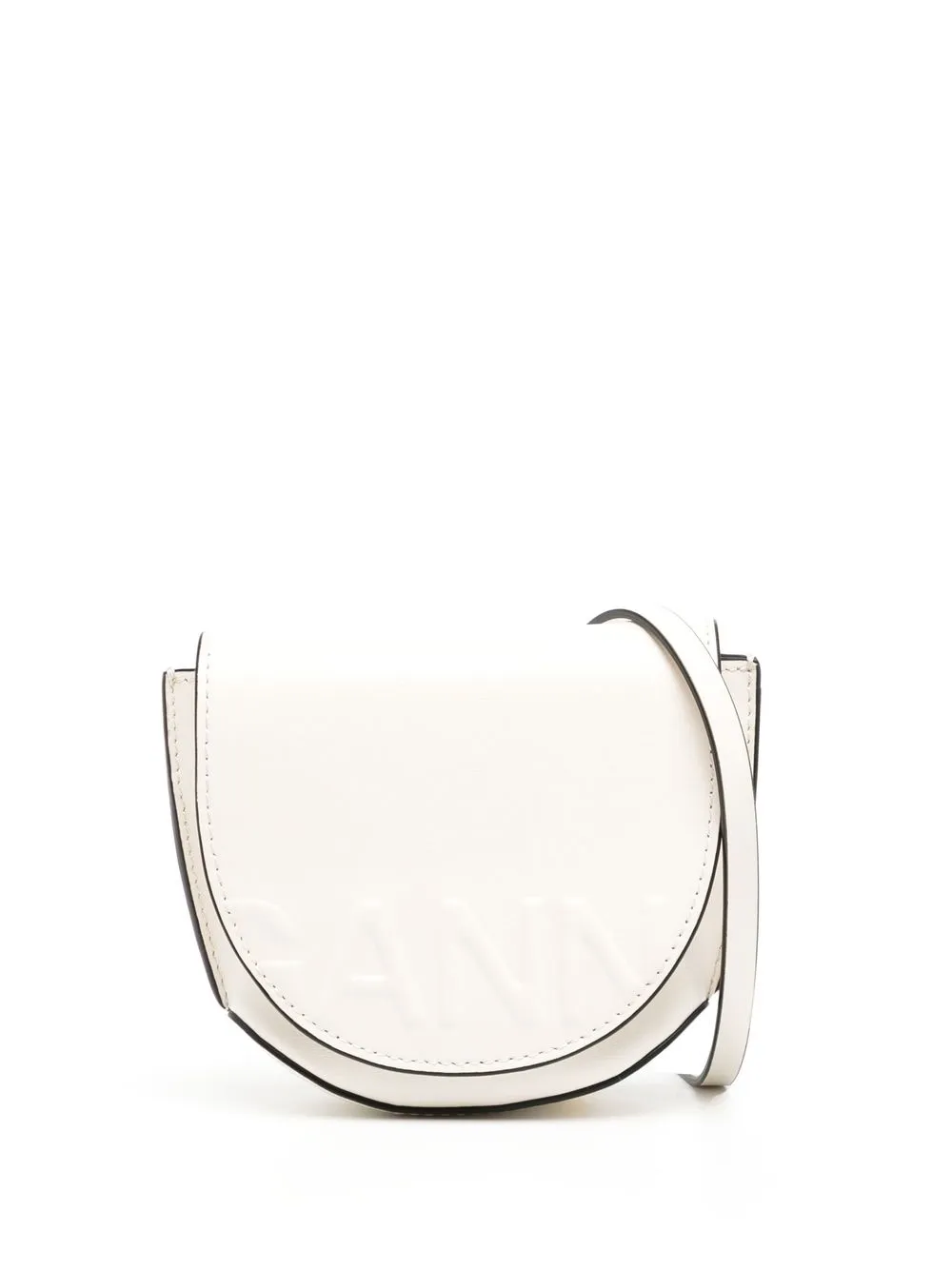 

GANNI Banner nano saddle bag - White