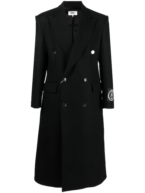 MM6 Maison Margiela peak-lapel double-breasted coat