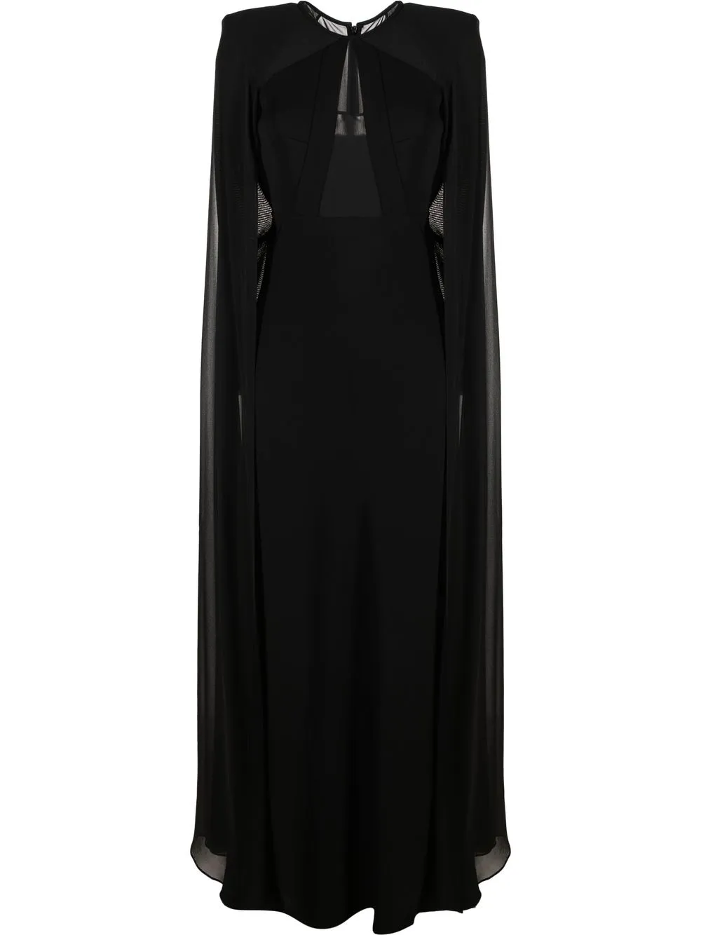 

Roland Mouret vestido manga larga - Negro