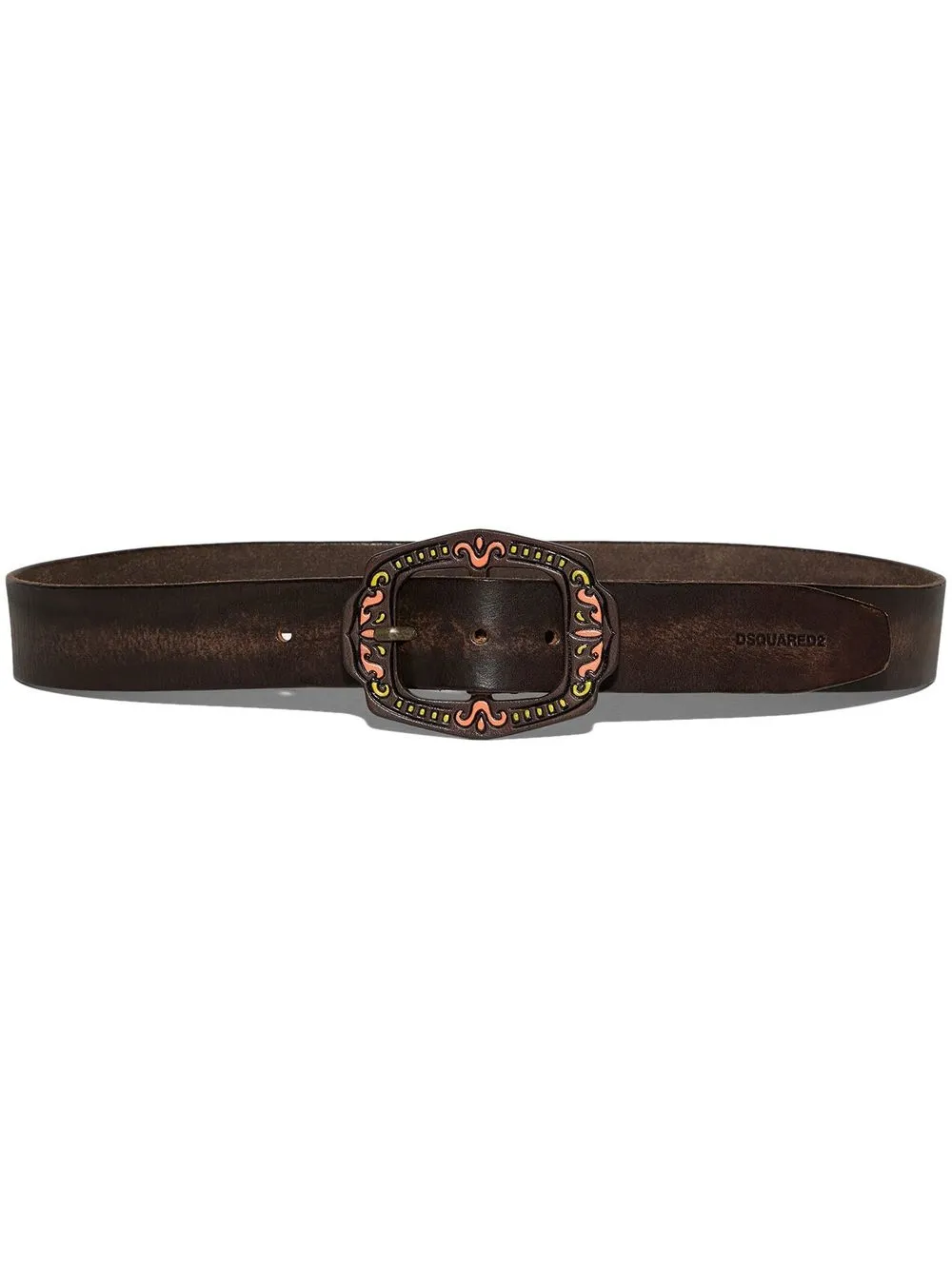 

Dsquared2 buckle leather belt - Marrón