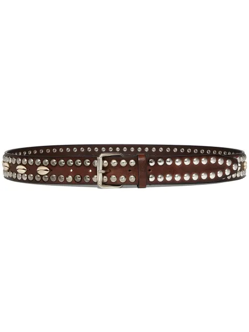 Ceinture en cuir à détails de clous - DSQUARED2 - Modalova