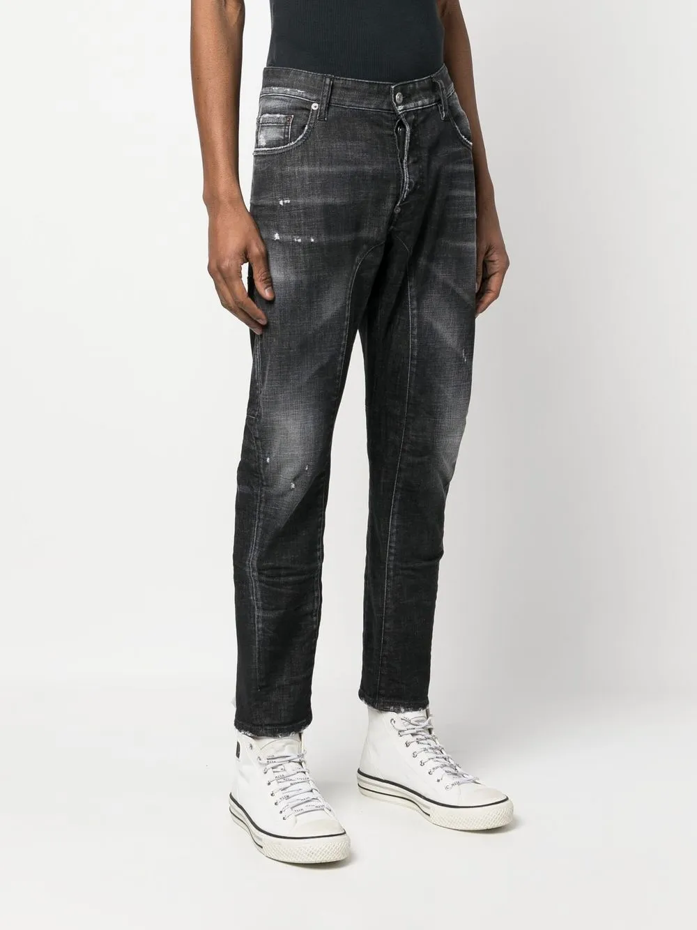 Dsquared2 Slim-cut Jeans In Black