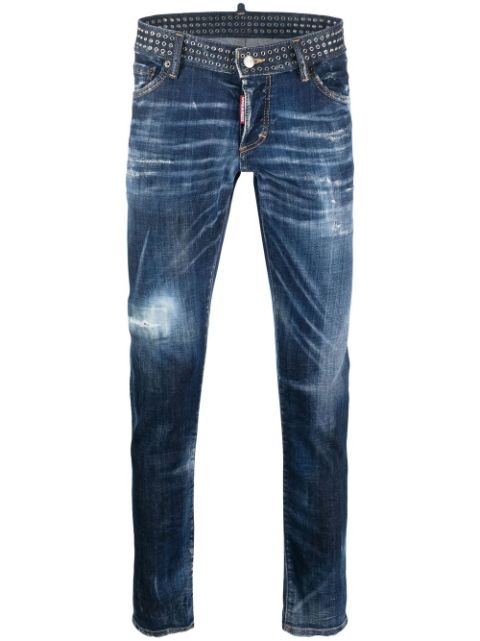 DSQUARED2 slim-cut studded jeans Men