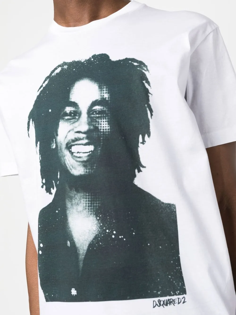 DSQUARED2 Bob Marley Quote t-shirt | White | FARFETCH JO
