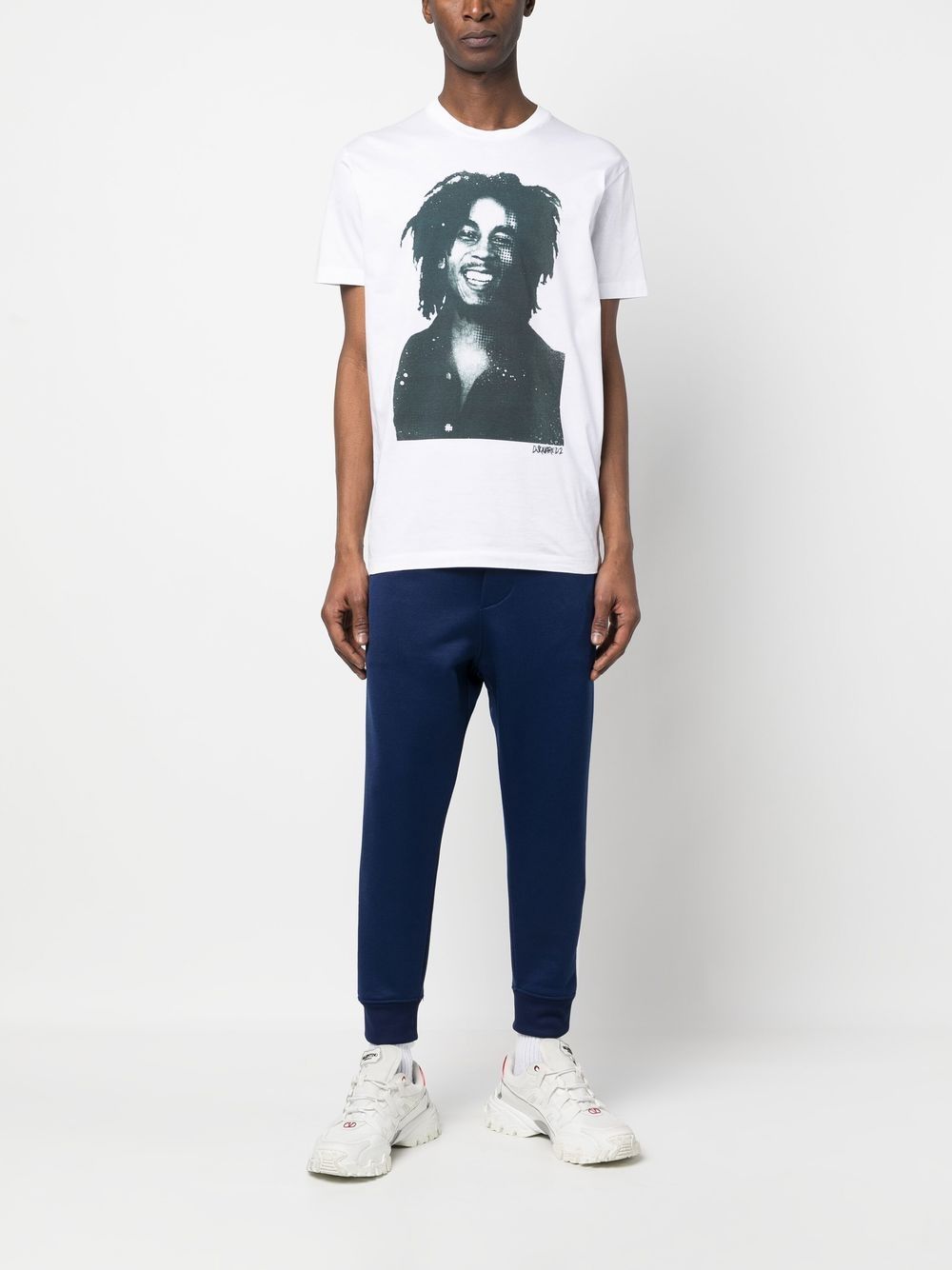 Dsquared2 T-shirt met tekst - Wit