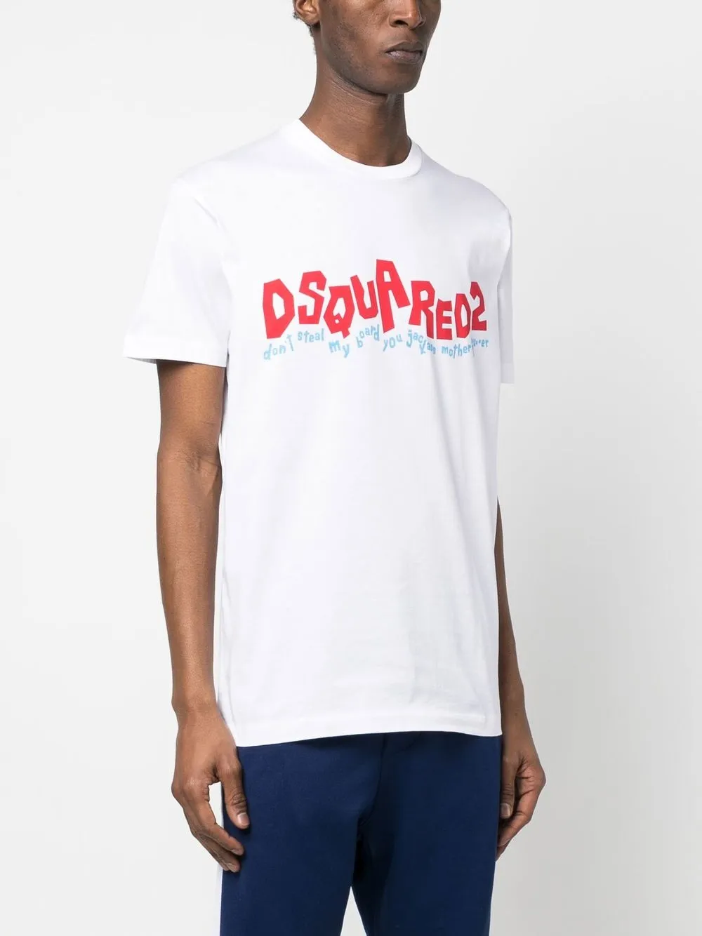 Dsquared2 Graphic Print T-shirt In White