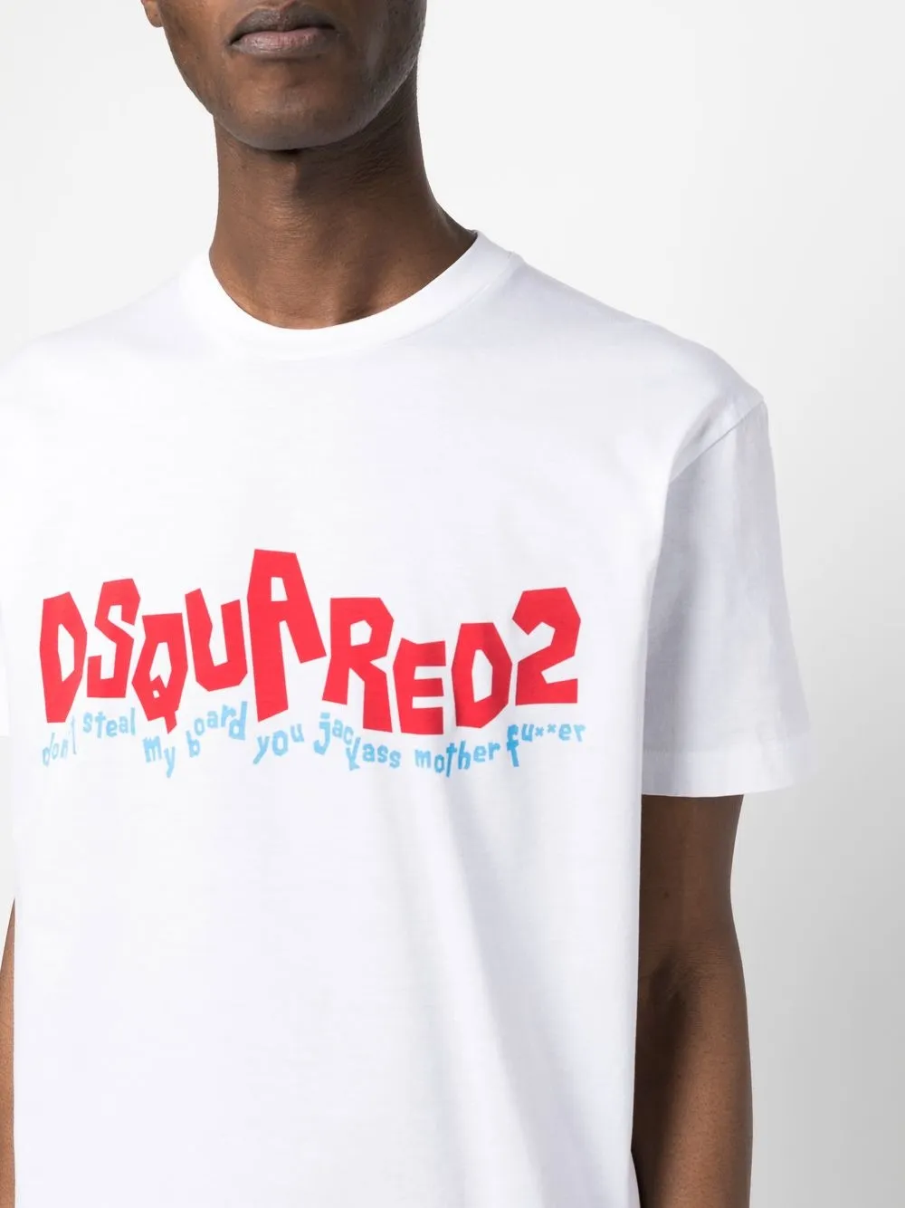 Dsquared2 Graphic Print T-shirt In White