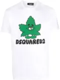 DSQUARED2 cartoon and logo print t-shirt - White