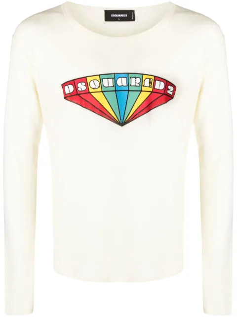 DSQUARED2 graphic-print wool sweatshirt