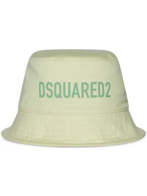 DSQUARED2 logo-print bucket hat