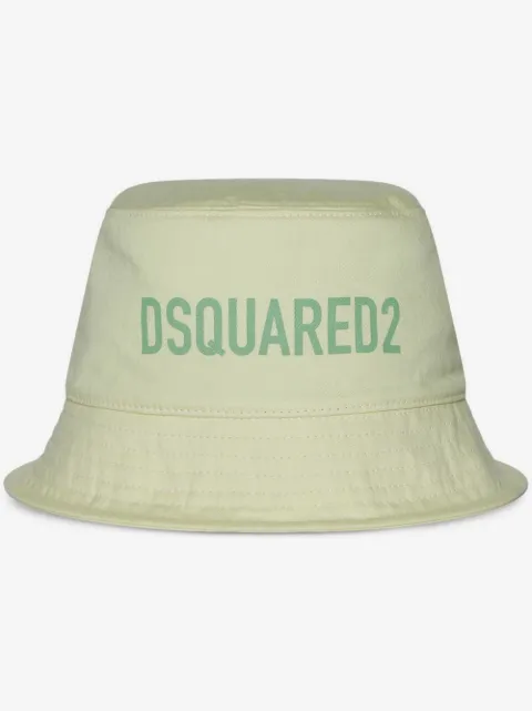 DSQUARED2 logo-print bucket hat
