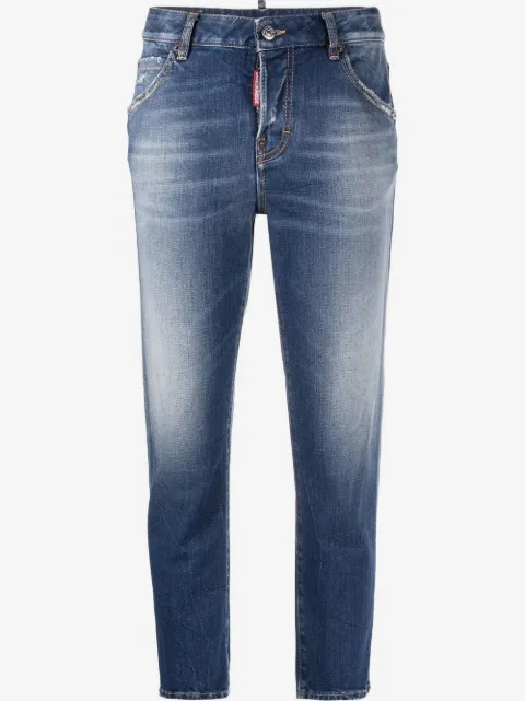 DSQUARED2 distressed cropped jeans