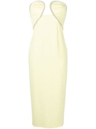 Self-Portrait crystal-embellished Midi Dress - Farfetch