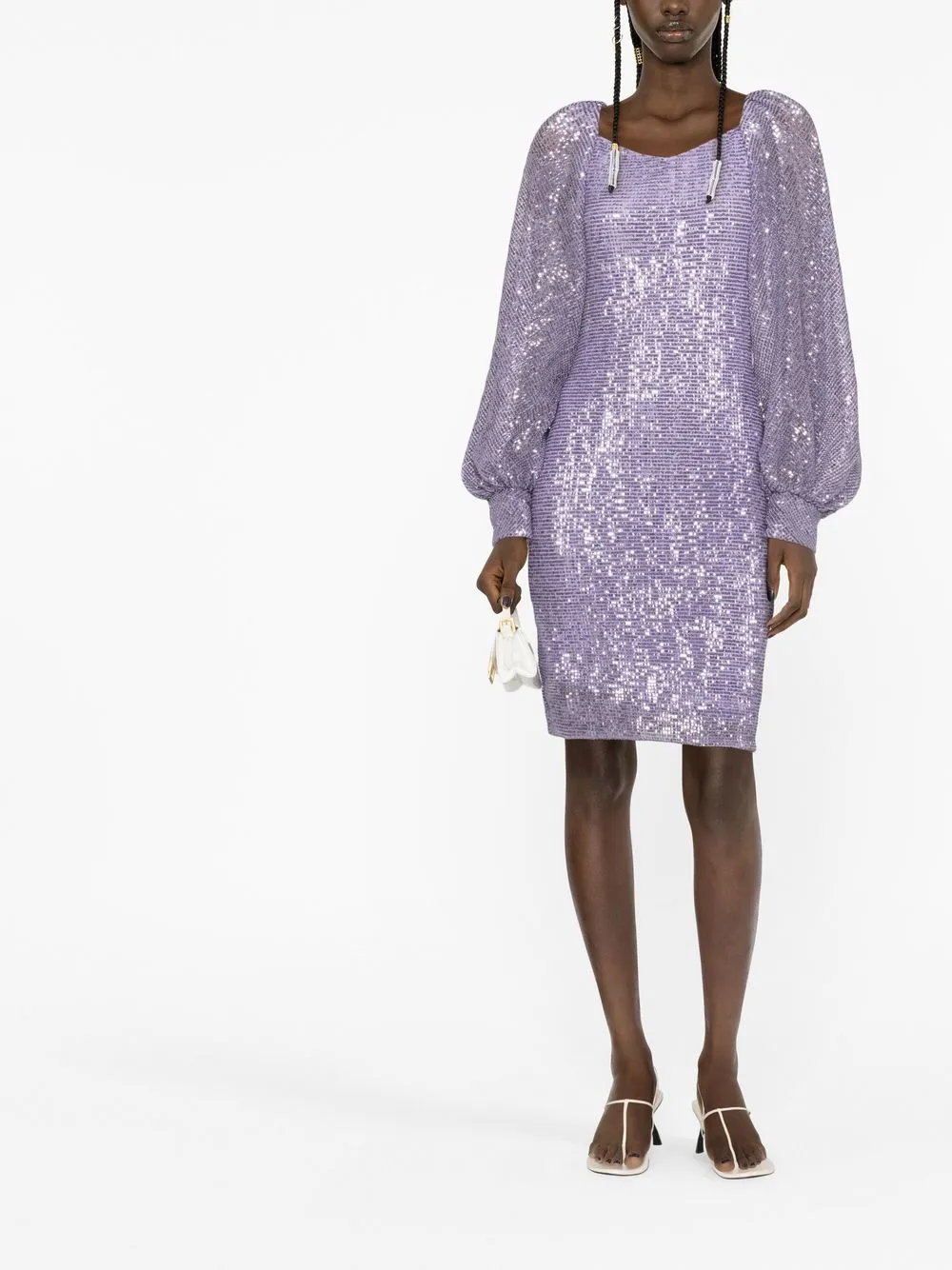 Dorothee Schumacher Midi-jurk met klokmouwen - Paars