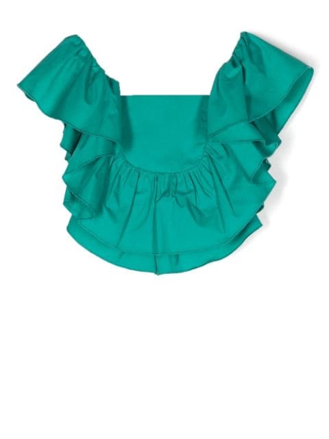 Patrizia Pepe girl - ruffle-detail blouse