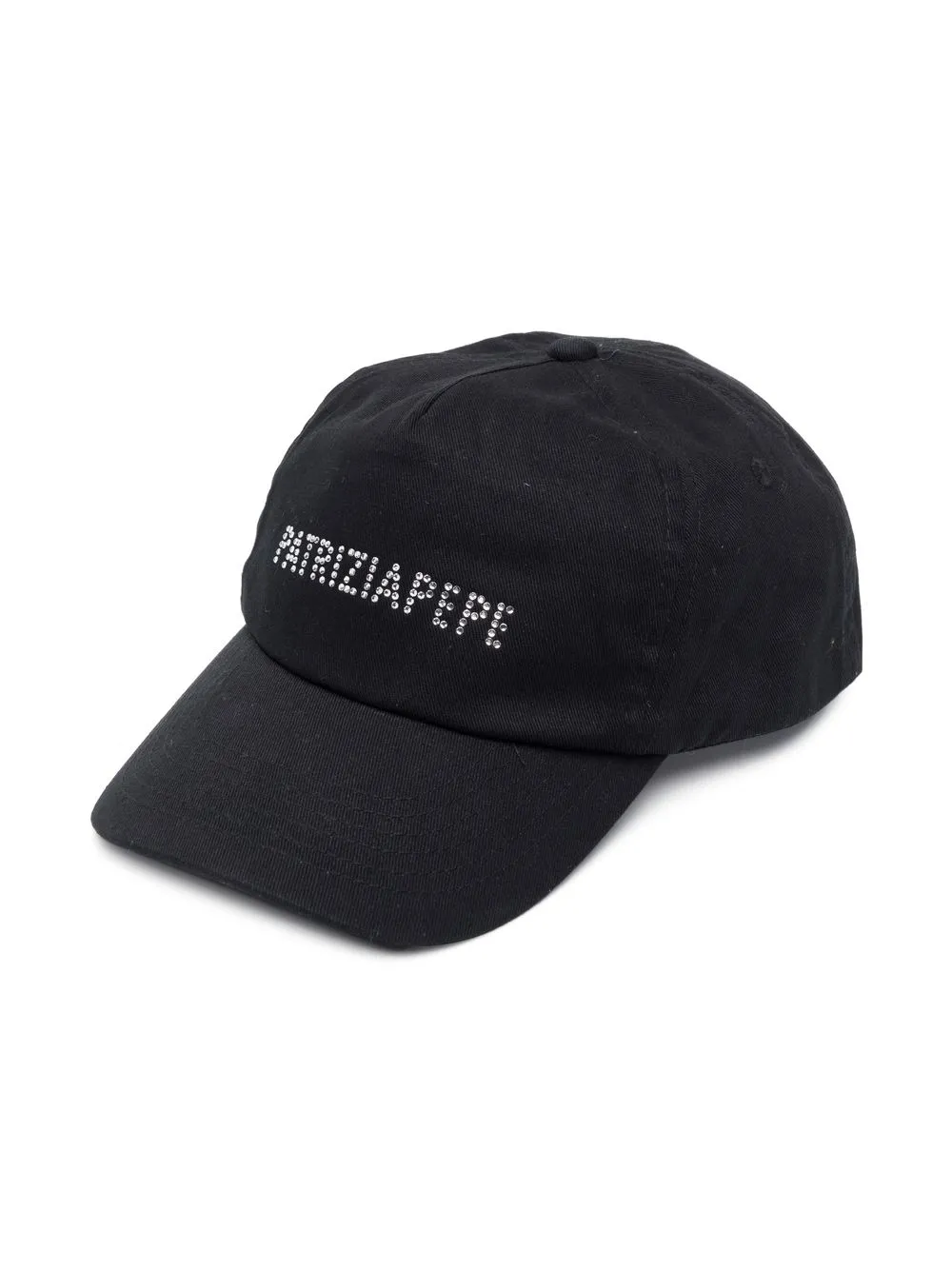 Patrizia Pepe Girl Kids' Logo-studded Cap In Black